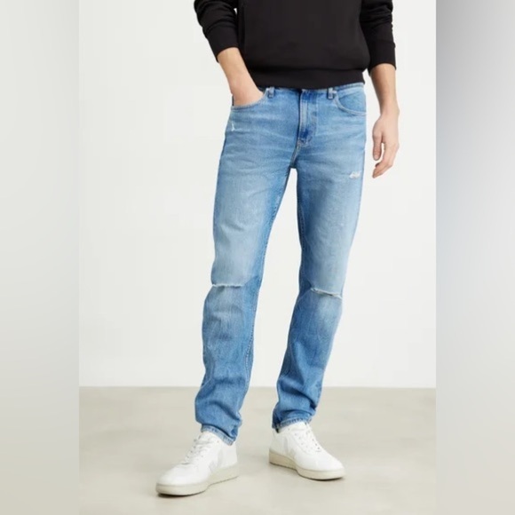 AG Everett Light Wash Slim Straight Blue Jeans 30W - Picture 1 of 10